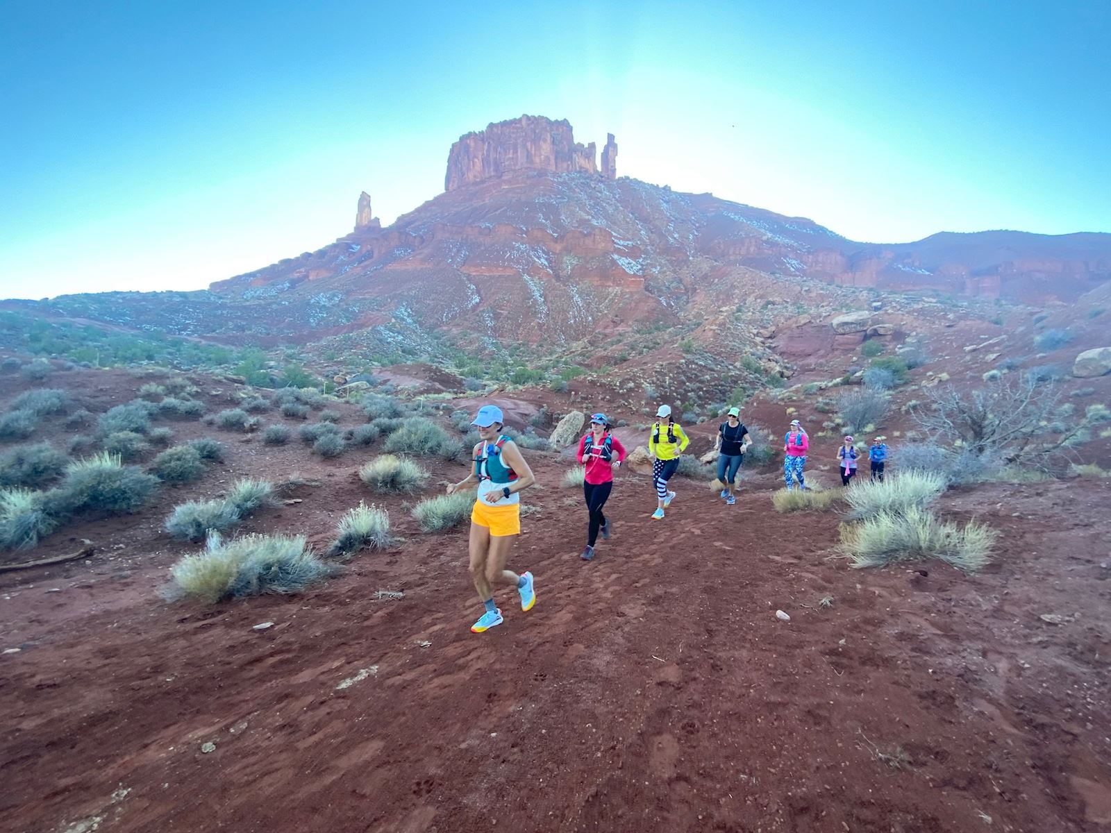 Running in red cliffs moab